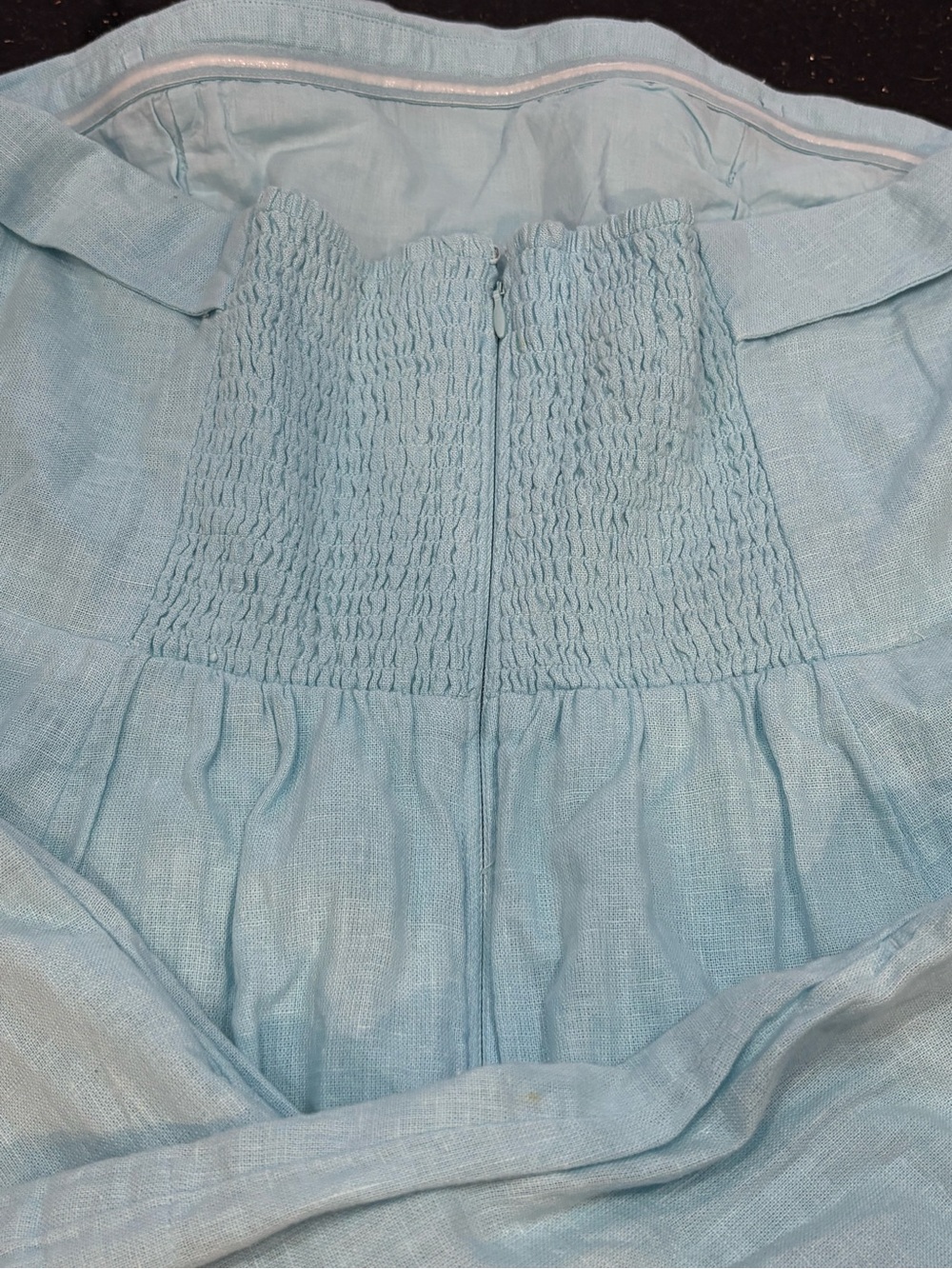 Abercrombie & Fitch Light Aqua Wrap High-Low Skirt - Picture 4 of 7